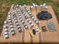 NOS VINTAGE DELTA BICYCLE HEAD LIGHT CLAMP & HDW LOT SCHWINN ELGIN CWC ETC.