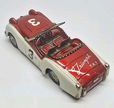 1955 TRIUMPH TR-3 ?? BRITISH RACING ? SPORTSCAR Tin Litho Friction Japan?️?