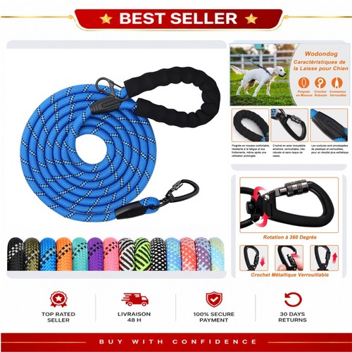 Longe pour chien 30 m - 1,2,