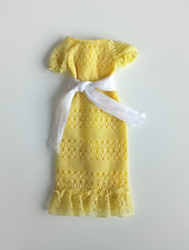 Skipper Fashion Favorites Barbie Mattel #1408 vintage 1978, robe jaune