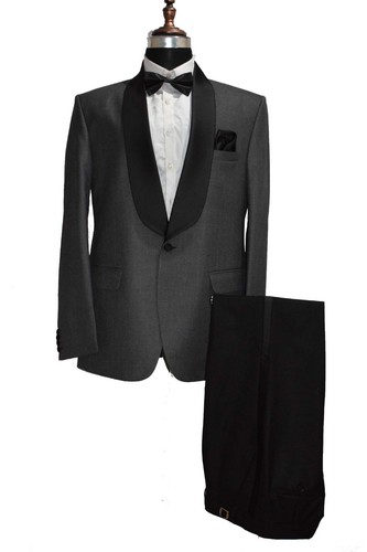 Hommes noir gris costume - et,