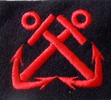 ANCRE PATCH TISSU FUSILIERS