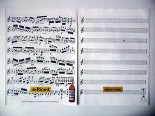 ADVERTISING: RICARD [2pages] 1990 Pastis, Alcohol, Sheet Music, Music