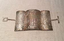 Biche Bere French Silver Plated Metal Mid Century Modern Numbered Bracelet