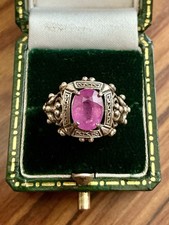 BEAU VÉRITABLE RUBIS , ARGENT