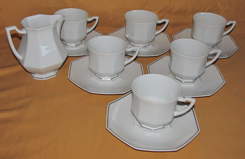 Tasses thé crémier - 6,