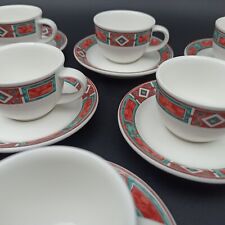 VILLEROY ET BOCH - 6 EARTHENWARE COFFEE CUPS RIALTO model lot2