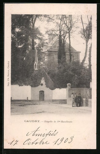 Cpa caudry chapelle de - caudry,,
