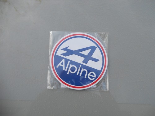 Plaque metal ronde alpine - metal,