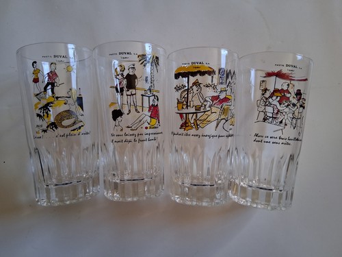 Verres pastis duval vintage - pastis,
