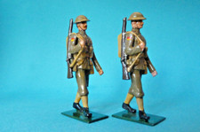 Soldat de plomb Fusilier Miniatures - 2 tommys anglais - WW1 - Première guerre