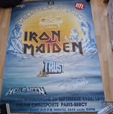 Iron Maiden AFFICHE CONCERT RARE