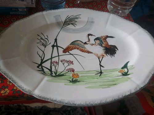 Grand plat ovale - ovale, gien