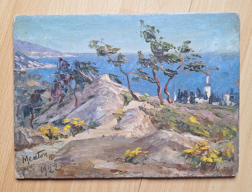 Peinture biface marcel mergier - peinture,