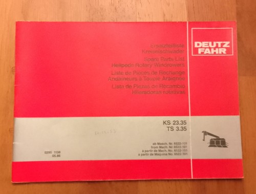 Deutz fahr andaineur à - andaineur,
