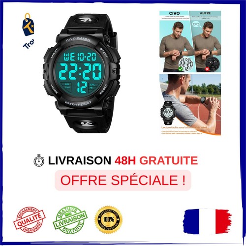 Montre homme sport militaire - montre,