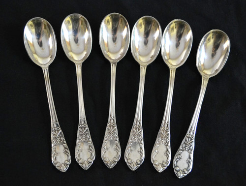 Cuillères oeufs métal - 6,