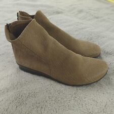 Arche Boots Baryky Women 40 9 US Beige Tan Nubuck Taurillon Leather Lactae Hevea