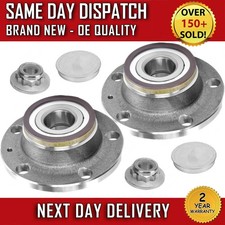 VW POLO MK4 + MK5 9N, 6R REAR WHEEL HUB & BEARING WITH ABS SENSOR PAIR X2 KIT
