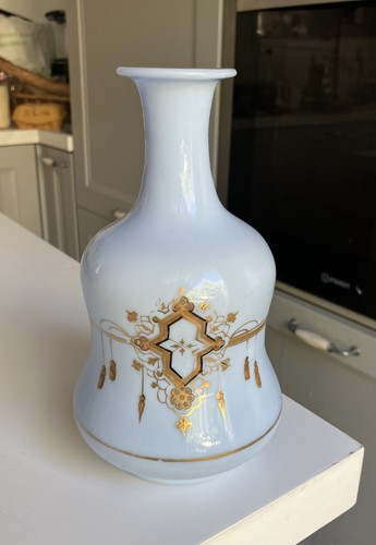 Vase carafe opaline bleu - ou,