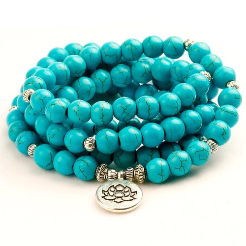 Collier sautoir howlite