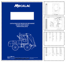 Mecalac 12MTX Excavator Parts Catalog SN 40000 PDF