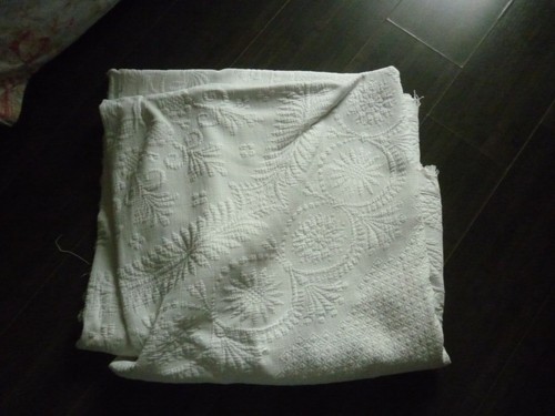 Dessus lit ancien coton - de,