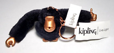 New With Tag KIPLING Live Light Monkey Keychain Black Rose - Special Design