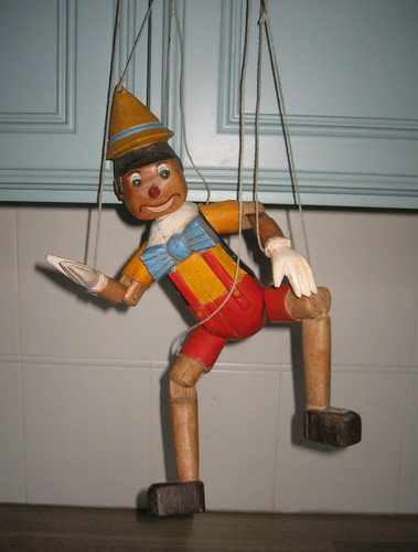 Ancienne marionnette - ancienne,