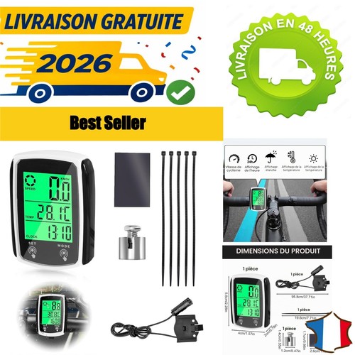 Compteur vélo ip54 - compteur, de