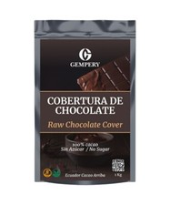 Gempery 100% Raw Chocolate Couverture , Bag 2.2 lb