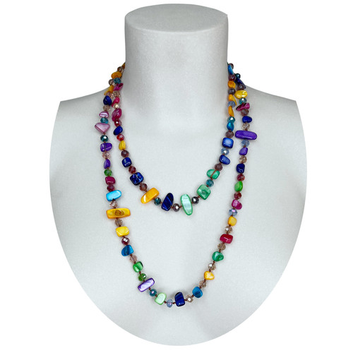 Collier long perles - collier,