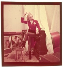 MARLENE DIETRICH RINGLING BROS CIRCUS 1953 ORIGINAL COLOR CAMERA TRANSPARENCY