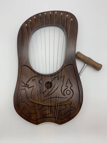 Lyre harpe métal cordes - métal,