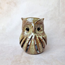 Brûle-Parfum en Céramique - Forme Hibou - Fait Main