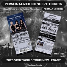 2025 VIVIZ WORLD TOUR [NEW LEGACY] Personalized K-Pop Concert Ticket