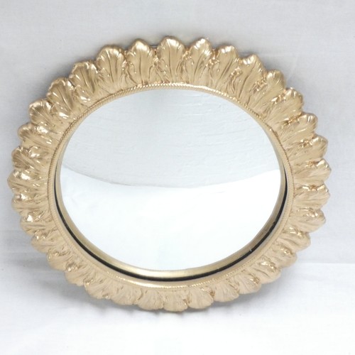 Très joli miroir bombé - , doré