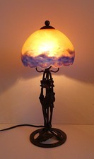 Ancienne lampe pate de verre