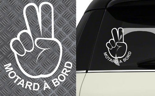 Motard bord blanc - motard, a