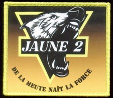 132° REGIMENT INFANTERIE CYNOPHILE RIC 3° COMPAGNIE JAUNE 2 - CHIEN - TISSU