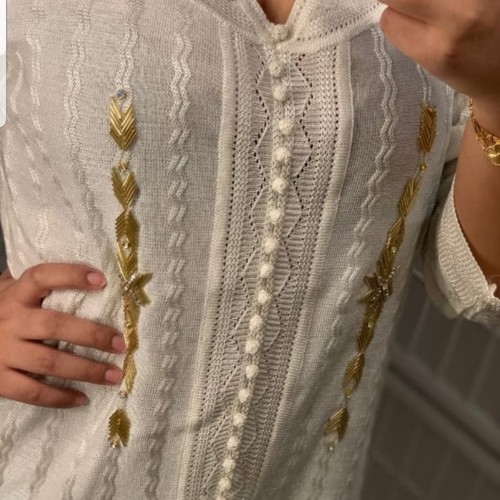 Caftan marocain femme blanc - marocain,