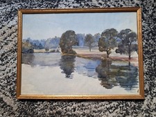 Tableau ancien à l'aquarelle