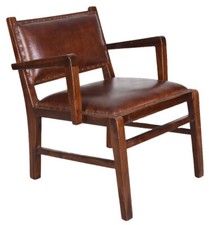 Chaise en Cuir Accoudoirs de