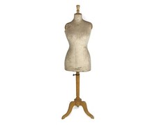 Antique  Mannequin Haute Couture Dress form Girard Paris Loft Wooden base 