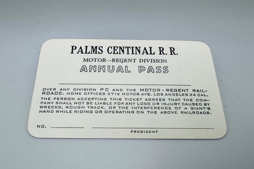 Palms centinal rail road - centinal,