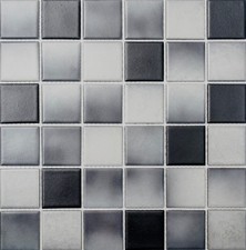 Mosaïque de Céramique Carreau Gris Antidérapant Sol Douche 16-2211-R10_B 1 Mat
