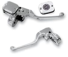 KIT COMMANDES GUIDON CHROMÉES 9/16" 1 DISQUE POUR HARLEY-DAVIDSON de 96 à 06