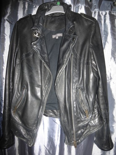 Blouson noir 100 cuir - blouson,