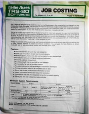 [1983] Radio Shack TRS-80 Logiciel Brochure: Job Coûtant, pour Modèle II, 12, 16