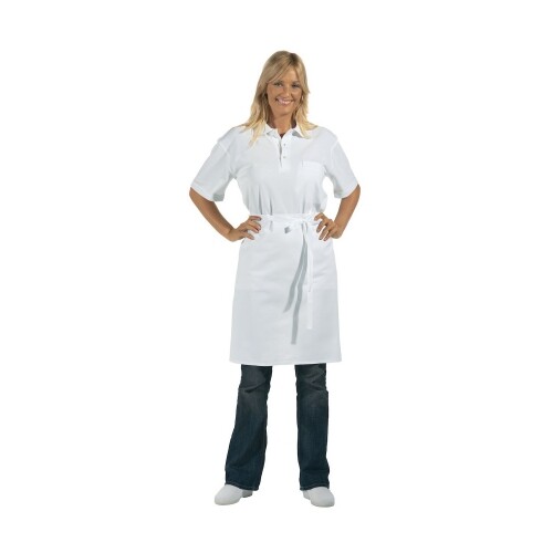 Tablier blanc toile - -,